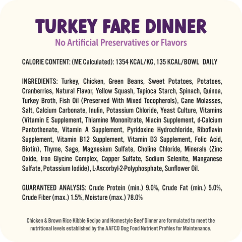 Bark Bowls - Medium Turkey Fare Dinner Multipack